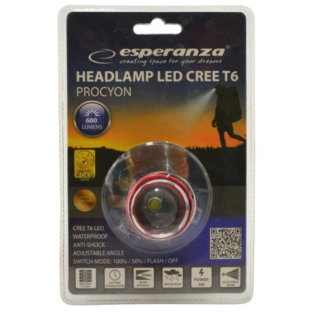 Latarka czołowa Esperanza 1 LED EOT001 Procyon